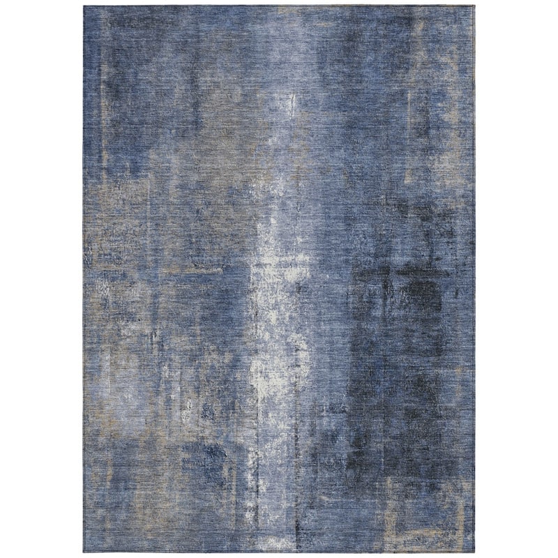 HomeRoots Abstract Transitional Rectangle Outdoor Rug