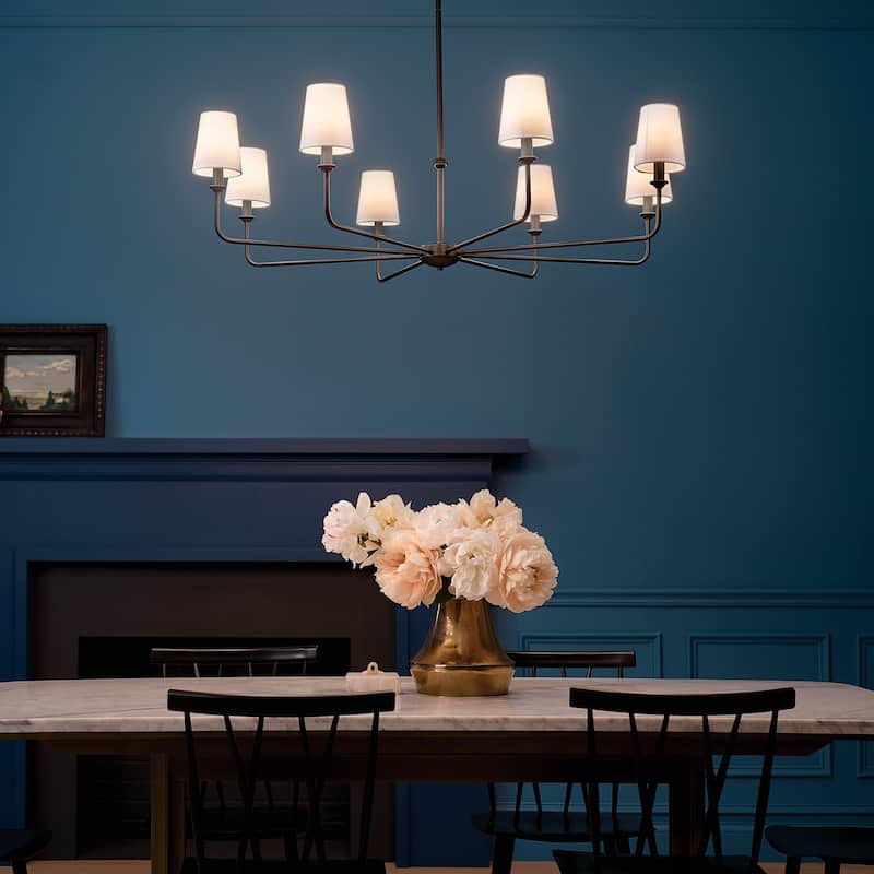 Kichler Lighting Pallas 8-Light Black Chandelier - 42.75 in