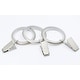 preview thumbnail 4 of 24, Meriville Drapery Curtain Rings with Clip - 1.5-Inch Inner Diameter with insert