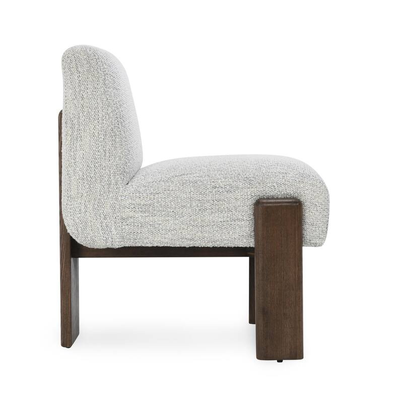 Classic Home Chelsea Upholstered Dining Chair in Ivory
