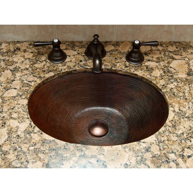Miseno Oval 14" Copper Drop-In or Undermount Bathroom Sink