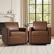 preview thumbnail 68 of 154, Set of 2 Modern Swivel Accent Armchairs Upholstered Arm Chairs