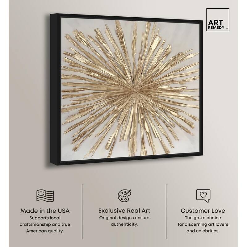 Golden Zenith Canvas by Art Remedy