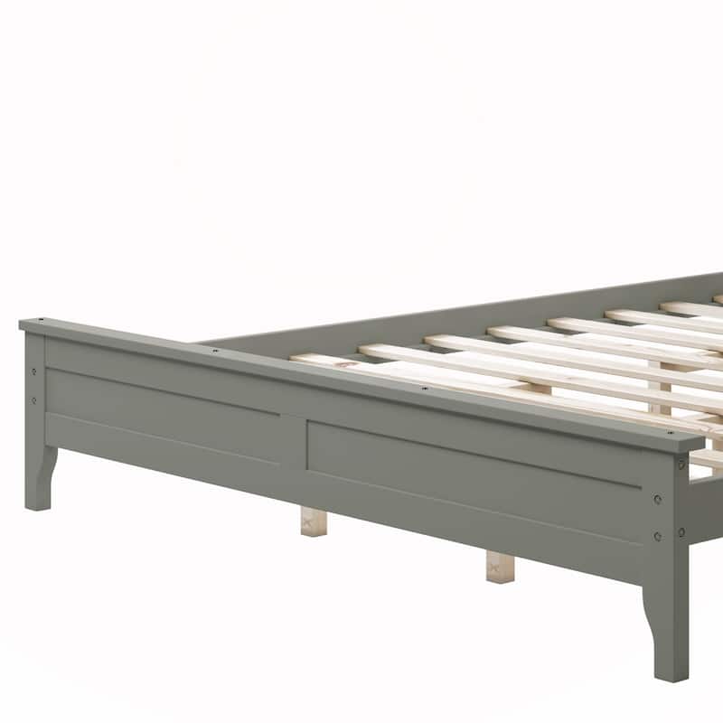 Solid Wood Queen Platform Bed
