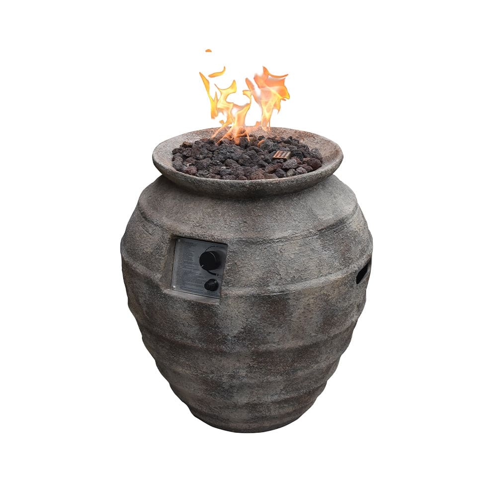 Modeno Pompeii Outdoor Fire Pit Table 23" Round Patio Heater - Propane