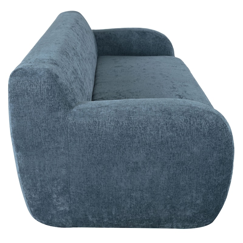 Modern Curved Upholstered Sofa