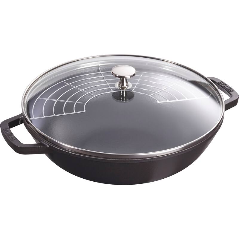 STAUB Cast Iron 4.5-qt Perfect Pan - Matte Black