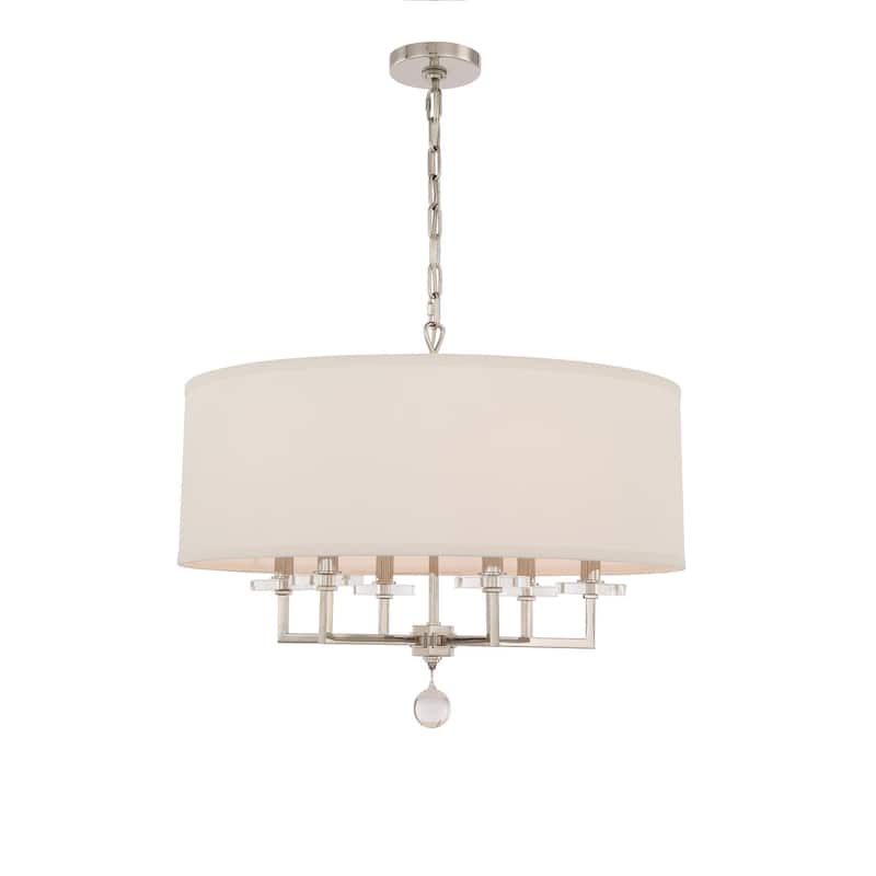 Crystorama Lighting Group Paxton 6 Light 26" Wide Drum Chandelier