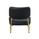 preview thumbnail 40 of 44, Roomfitters Teddy Suede Rocking Chair with Gold Legs, Cushioned Modern Accent Chair for Living Room or Office