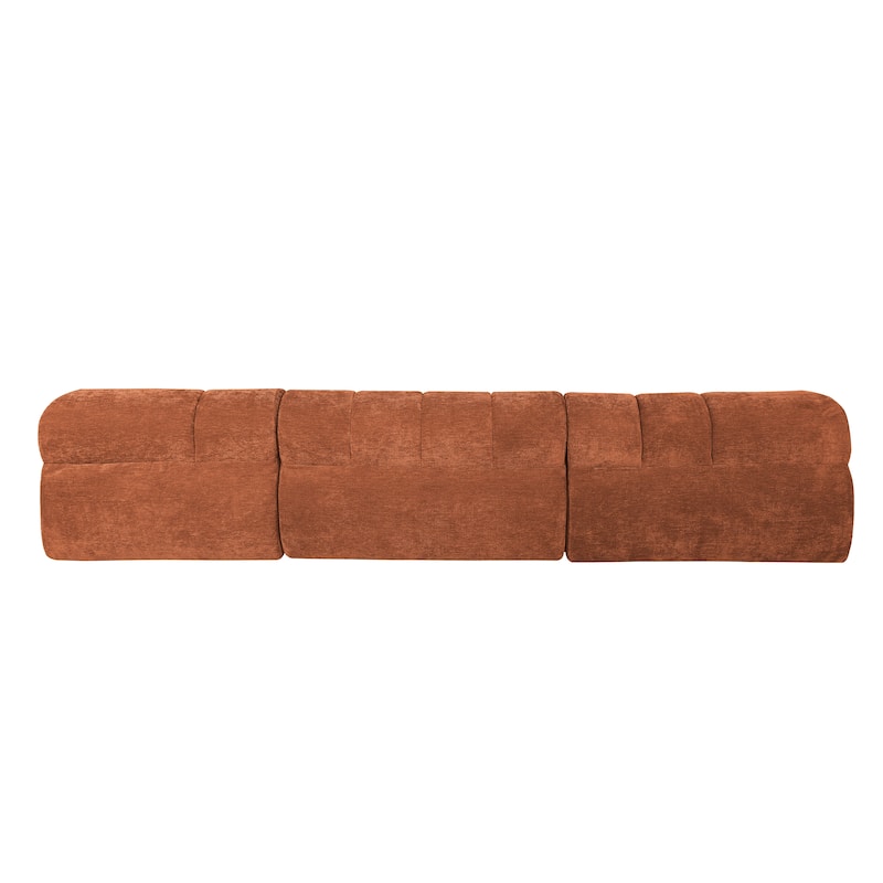 122" L-Shaped Sectional Sofa with Chaise Lounge - High-Density Sponge Cushions, 2-Piece Set, Right-Hand Facing, Fully Assembled