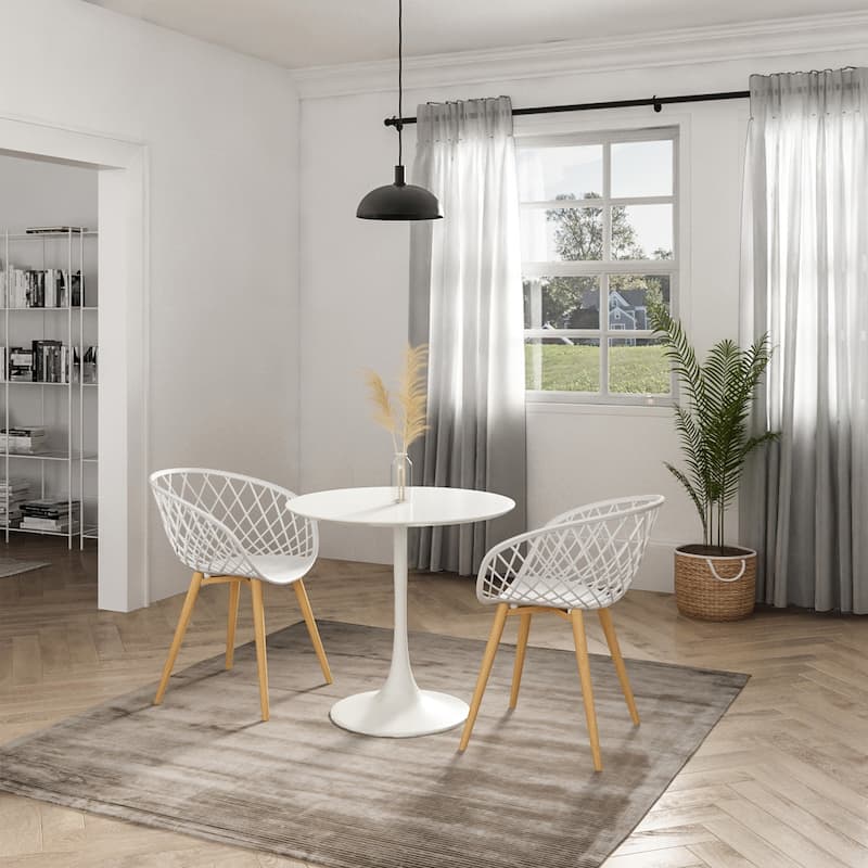 Jamesdar Kurv 31.5" Mid-Century Modern Cafe Table