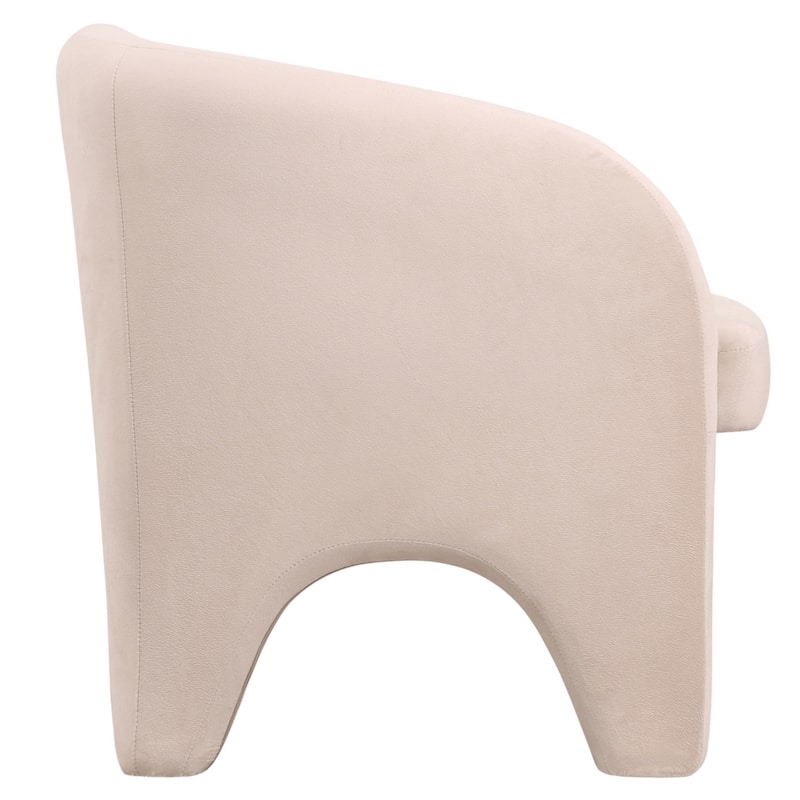 Lylo Velvet/Boucle Accent Chair with Barrel Back Design for Home Office Living Room and Bedroom, No Assembly Required