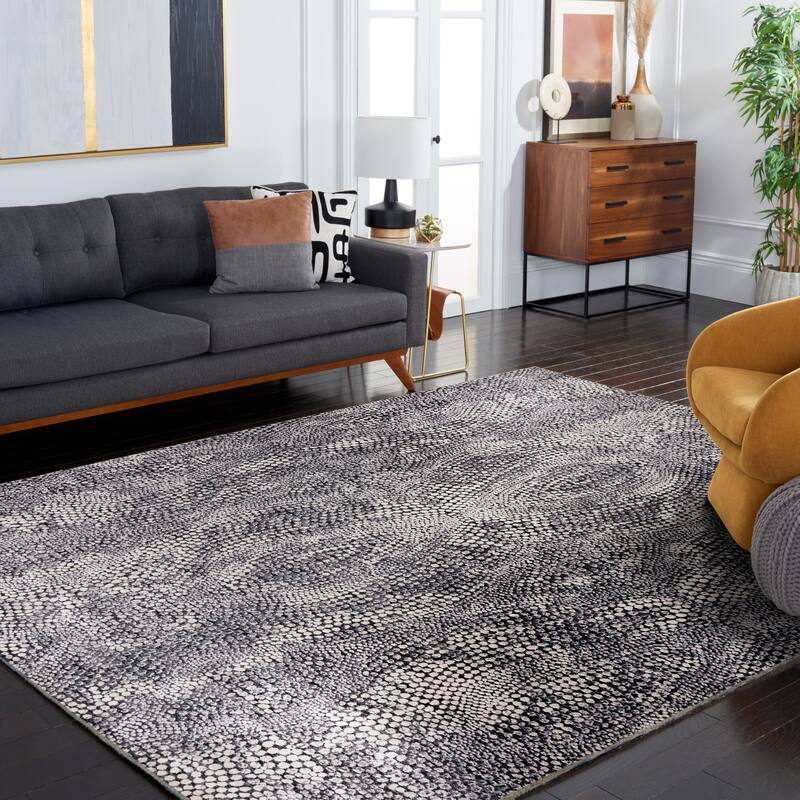 Ployester Rug SAFAVIEH Lurex Carleen Modern Abstract Polyester Rug - On Sale ...