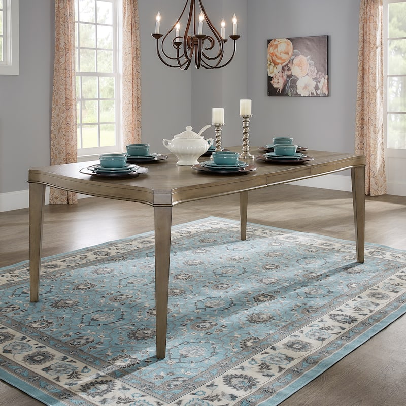 Fiona Antique Taupe Wood Extending Dining Table by iNSPIRE Q Classic