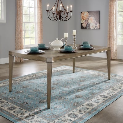 Fiona Antique Taupe Wood Extending Dining Table by iNSPIRE Q Classic