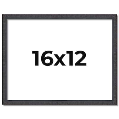 16x12 Frame Brown Picture Frame - Complete Modern Photo Frame Includes