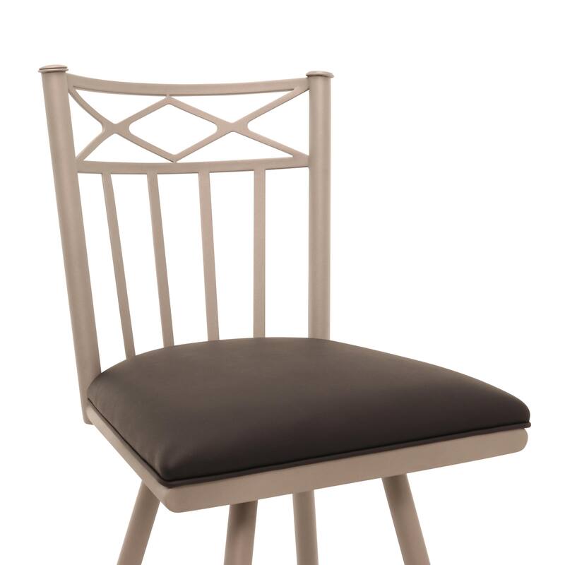 Tempo Furniture Lennix Swivel 26" Counterstool w/ Fully Welded Metal Frame (Commercial Grade) by Furnish Theory (Various Colors)