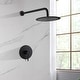 preview thumbnail 2 of 27, Rainfall Pressure Balanced Shower Faucet with Rough-in Valve Black