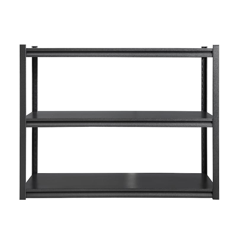 72'' 5-Tier Black Metal Shelves Pantry Organizer Storage