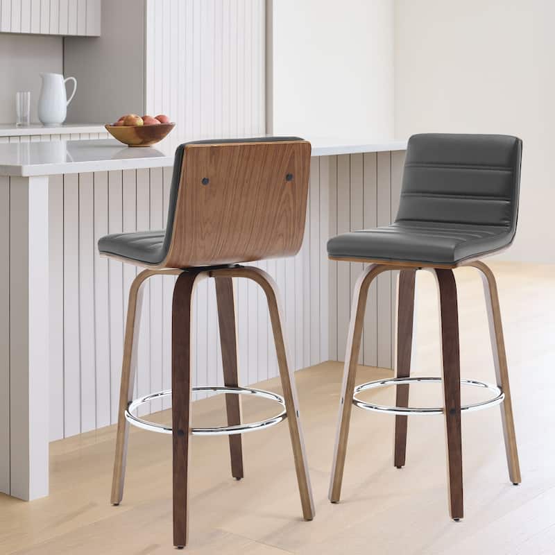 26"/29" Faux Leather Swivel Bar/Counter Stools, Set of 2/3
