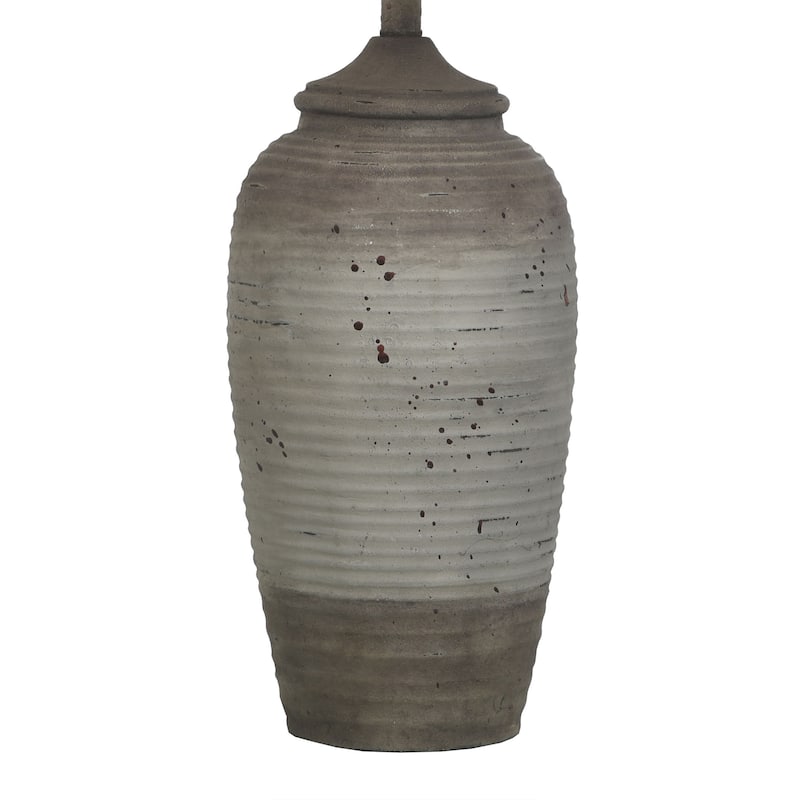 Charlotte Polyresin Table Lamp - Linen Shade