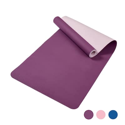 72"x24" Non-Slip TPE Yoga Mat, Professional Exercise Mat for Pilates