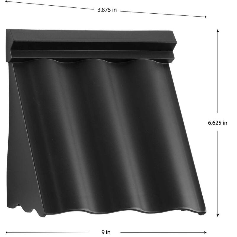 POINT DUME® Wakecrest LED Matte Black Outdoor Wall Lantern with DURASHIELD - 6.5 in x 3.875 in x 6.625 in