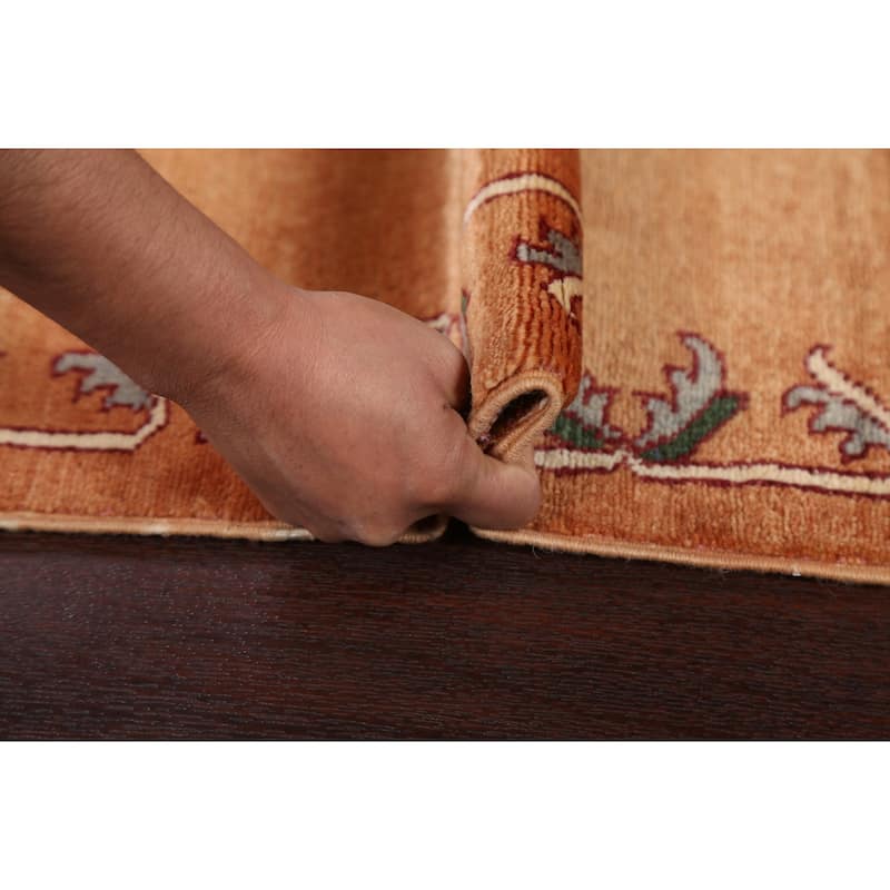 Bordered Gabbeh Kashkoli Oriental Area Rug Hand-knotted Wool Carpet - 2'8" x 3'9"