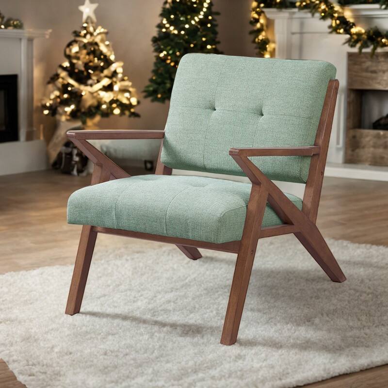 Mid Century Modern Solid Wood Frame Lounge Chair Accent Chair Arm Chair Side Chairs