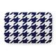 Houndstooth Pet Feeding Mat for Dogs and Cats - Blue - 24" x 17"