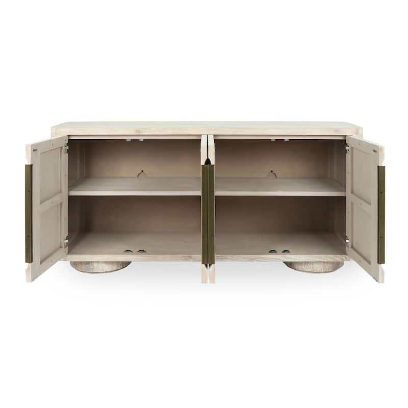 Classic Home Tiber 74" Oak Veneer Buffet Sideboard