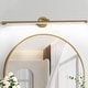 preview thumbnail 42 of 46, Modern Rotatable Bathroom Vanity Light LED Bath Bar 39.3" - Antique Gold