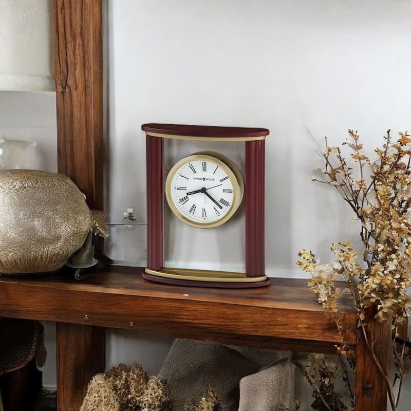 Howard Miller Victor Classic Traditional Alarm Clock with Contrasting Hands