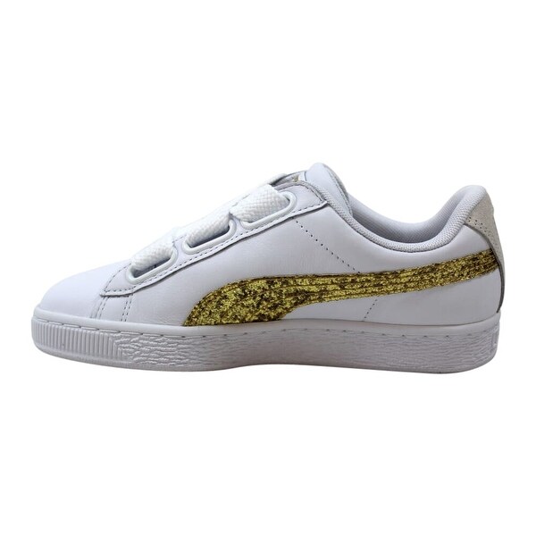 puma basket gold glitter