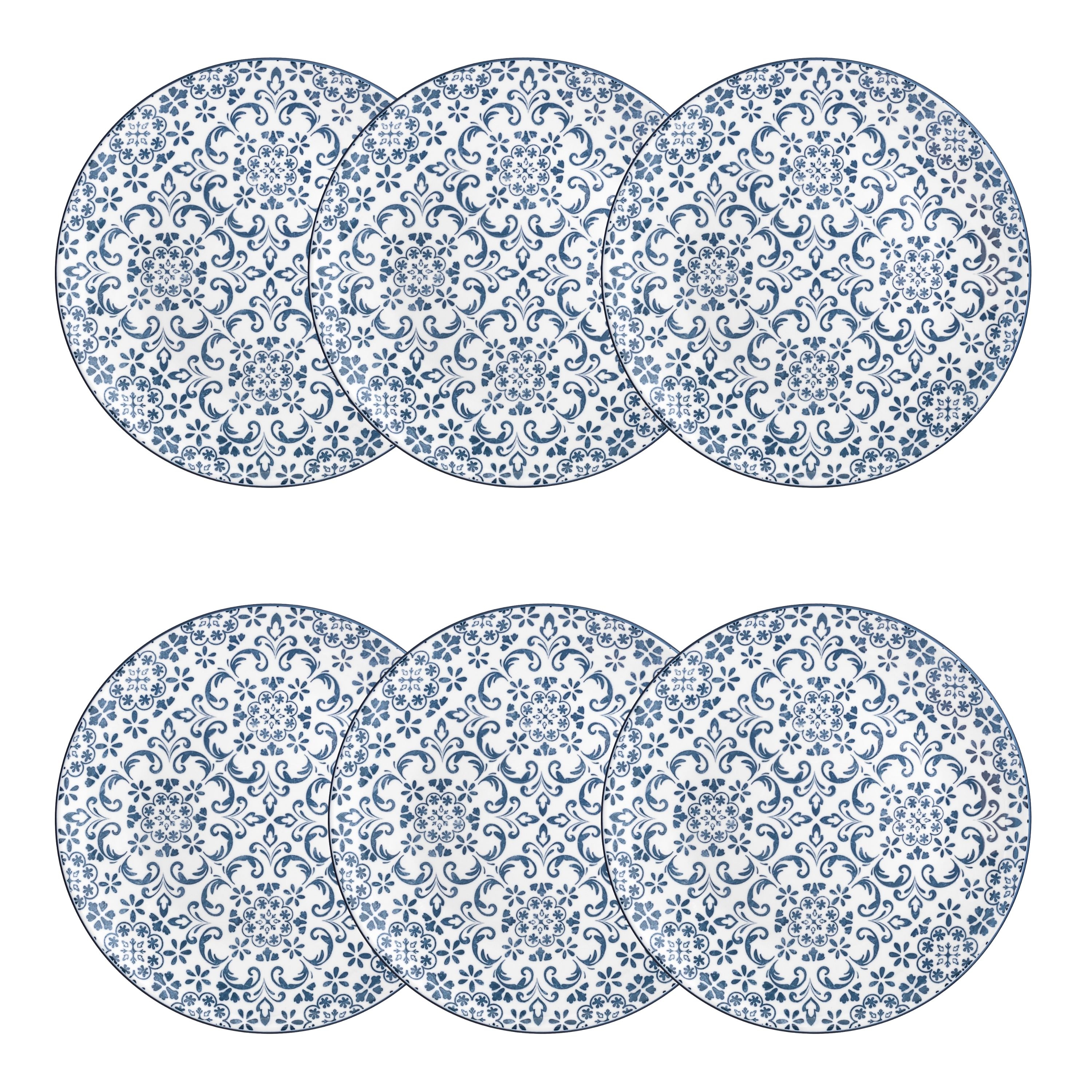 10 Strawberry Street Mediterranean Blue Dinnerware