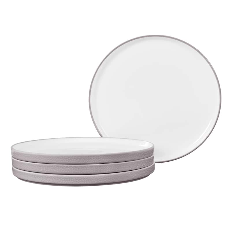 Noritake Colortex Stone Set Of 4 Stax Salad Plates, 7-1/2" - Taupe