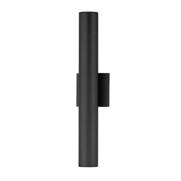 slide 2 of 5, Maxim 86435 Calibro 2 Light 20" Tall LED Outdoor Wall Sconce Black