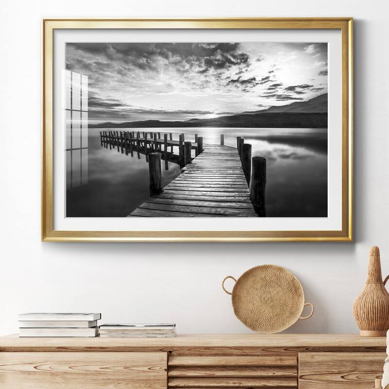 Evening Dock Premium Framed Print - Ready to Hang