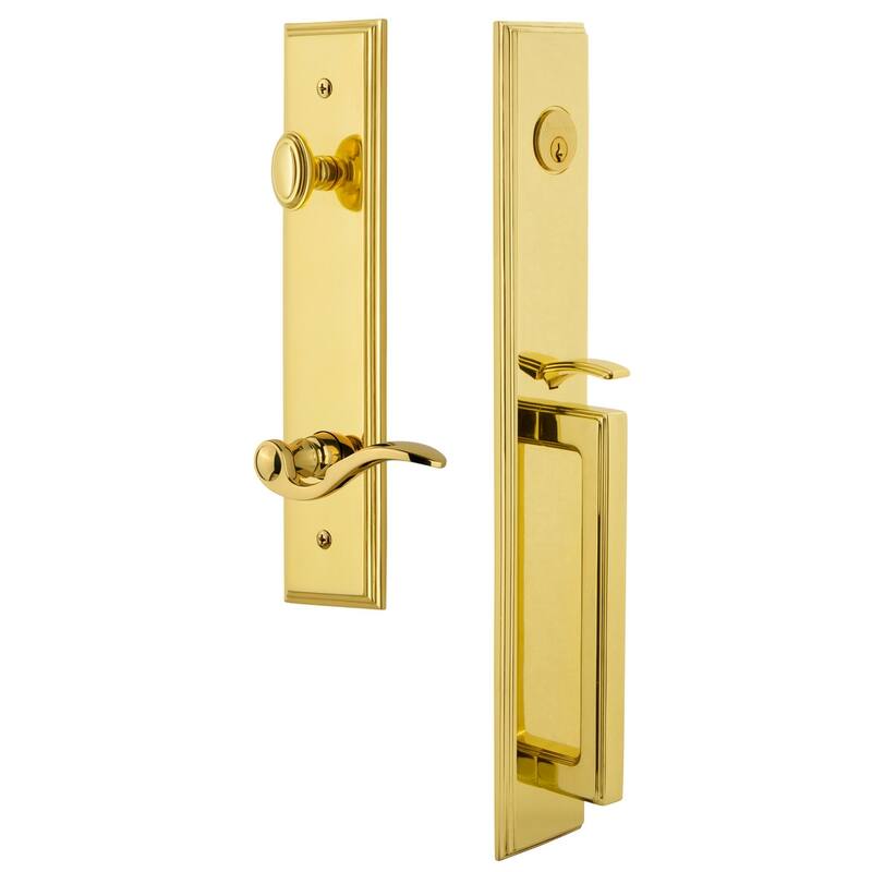 Grandeur Carre Solid Brass Rose Right Handed Keyed Entry Single