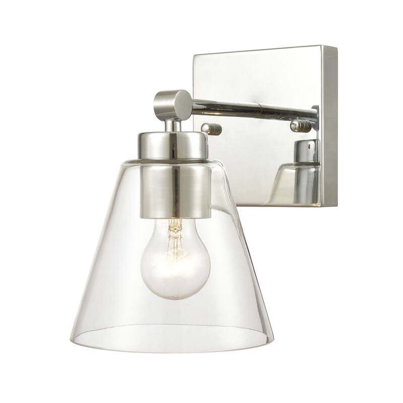 Elk Home East Point Polished Chrome With Clear Glass 1 Light Vanity - Polished Chrome