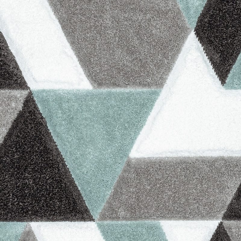 Well Woven San Francisco Holland Geometric Modern Carved Shag Area Rug