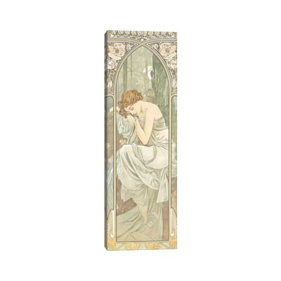 iCanvas "The Times of the Day" by Alphonse Mucha Canvas Print