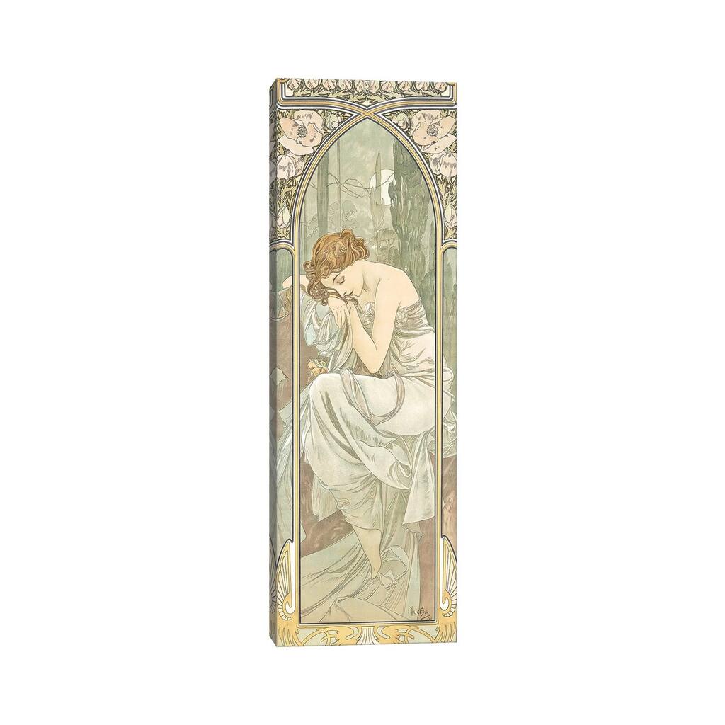 iCanvas "The Times of the Day" by Alphonse Mucha Canvas Print
