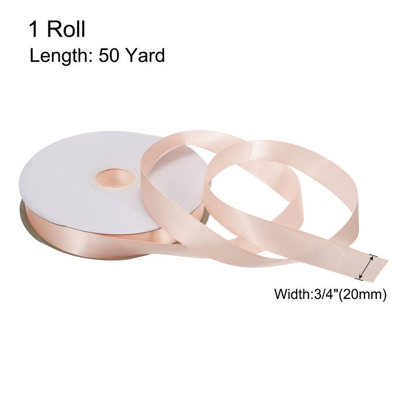 Satin Ribbon Grosgrain Valentine Solid Double Face Wedding Ribbon