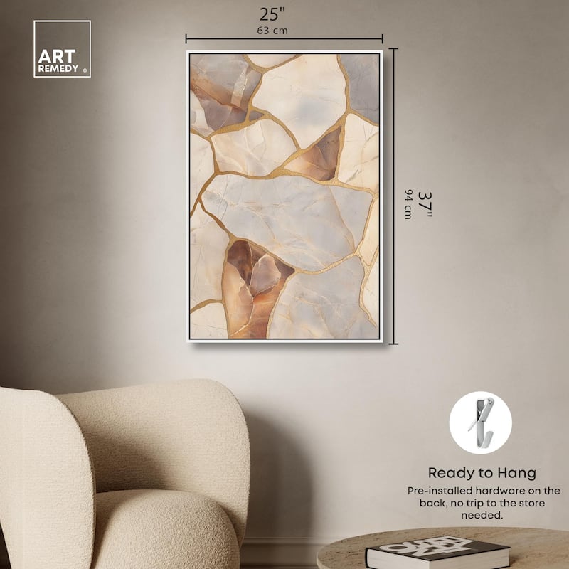 Textured Earthy Tones II Canvas by Art Remedy