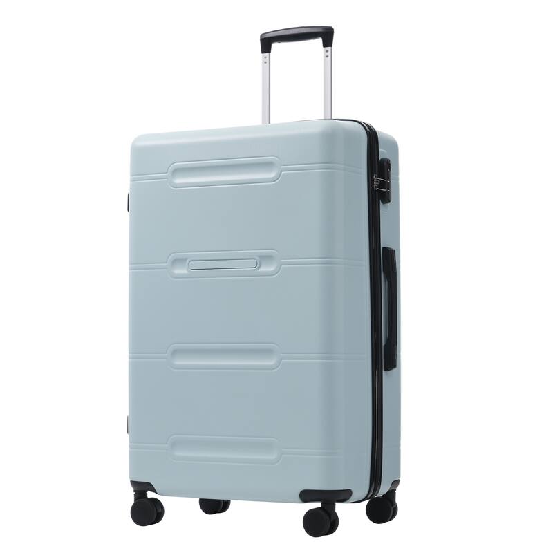 6 Piece Luggage Set, with Double Spinner Wheels Handle Password Lock, 14 IN Cosmetic Case 20/24/28 IN Luggages with Bag