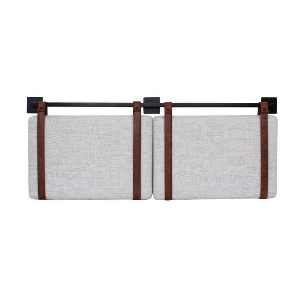 Nathan James Harlow Wall Mount Upholstered Headboard with Metal Rail On Sale Bed Bath Beyond 35448177