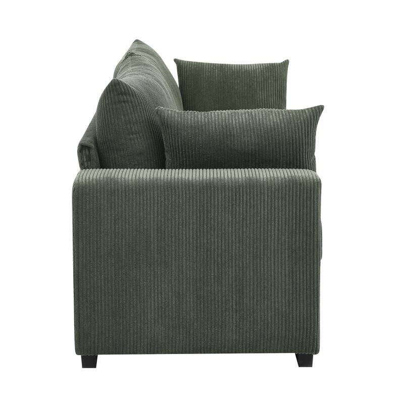Green Corduroy Sofa