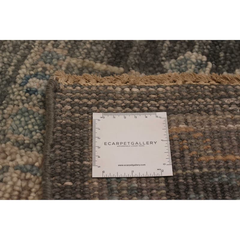 ECARPETGALLERY Hand-knotted Jules Serapi Dark Grey Wool Rug - 7'11 x 10'1
