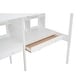 preview thumbnail 16 of 36, Modern Twin Size Loft Bed Frame with Storage Staircase and Double Desks and Shelves